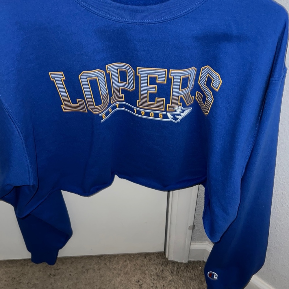 UNK Lopers Champion cropped hoodie